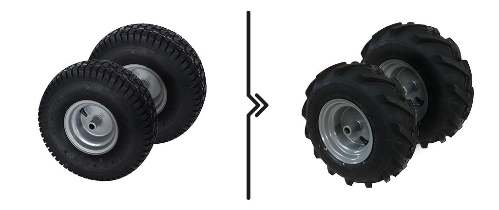 Τιμή Διαφορά μεταξύ προτύπου και τρακτέρ τροχήλατο (2 ρόδες)